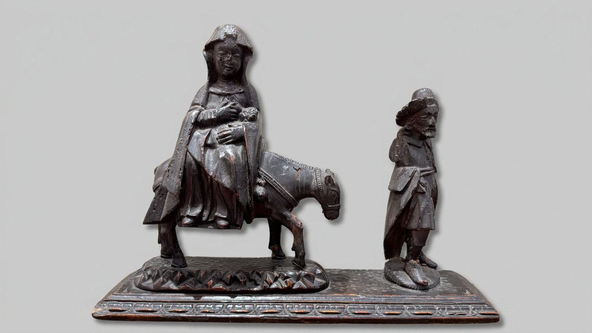 Sculpteur germanique du XVIIe siècle,  La Fuite en Égypte 