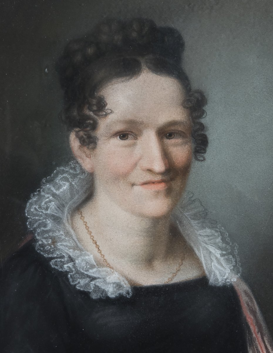 Early 19th-century Painter, "portrait Of A Gentleman"-photo-3