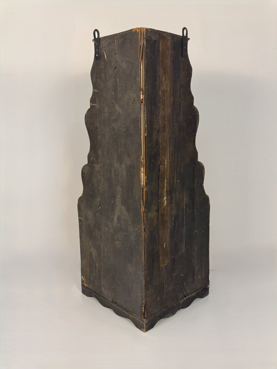 Wall-mounted Corner Cabinet, Piedmont, 18th Century-photo-3