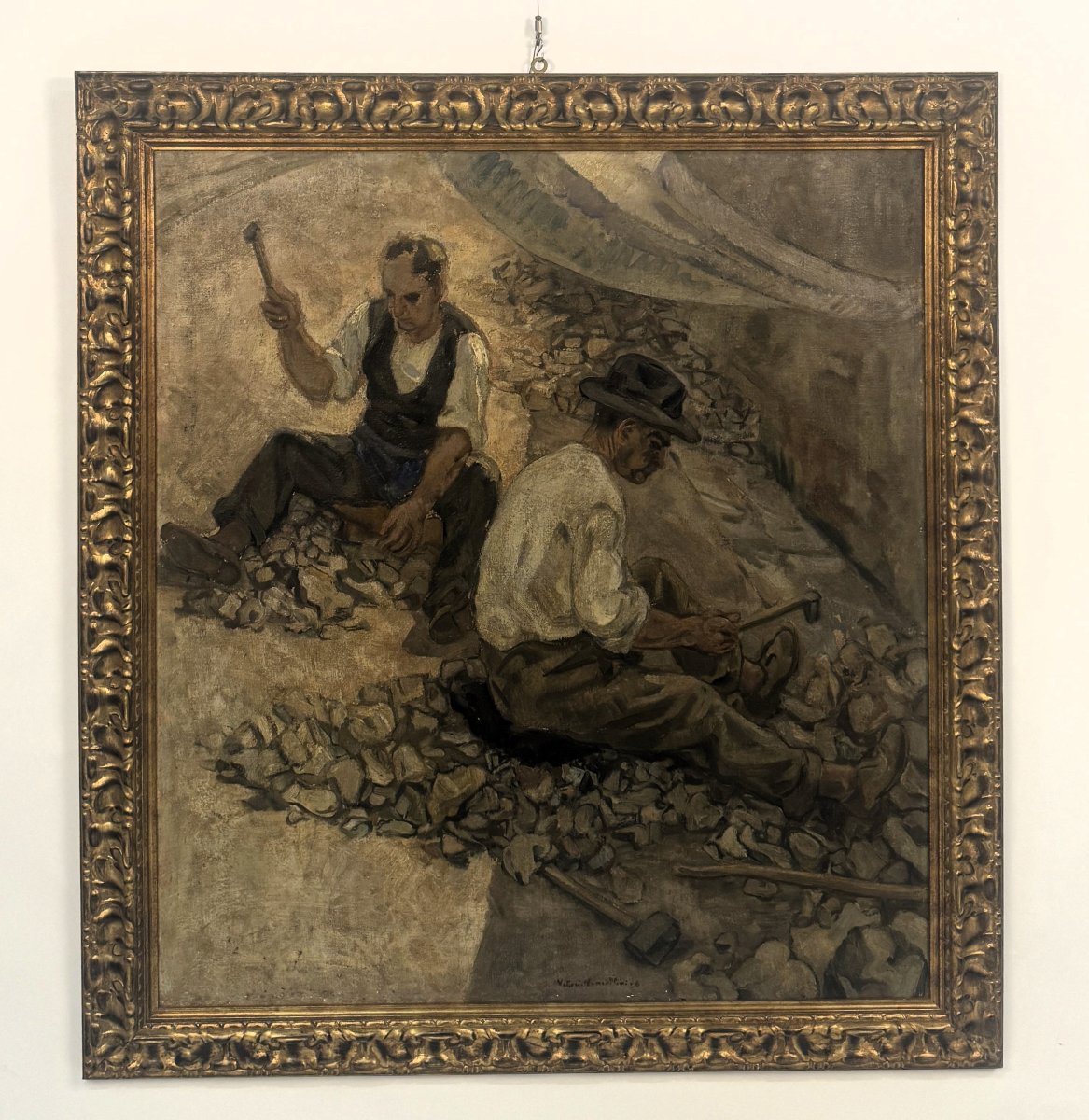 Vittorio Nomellini (genoa, 1901 – Florence, 1965) "workers"