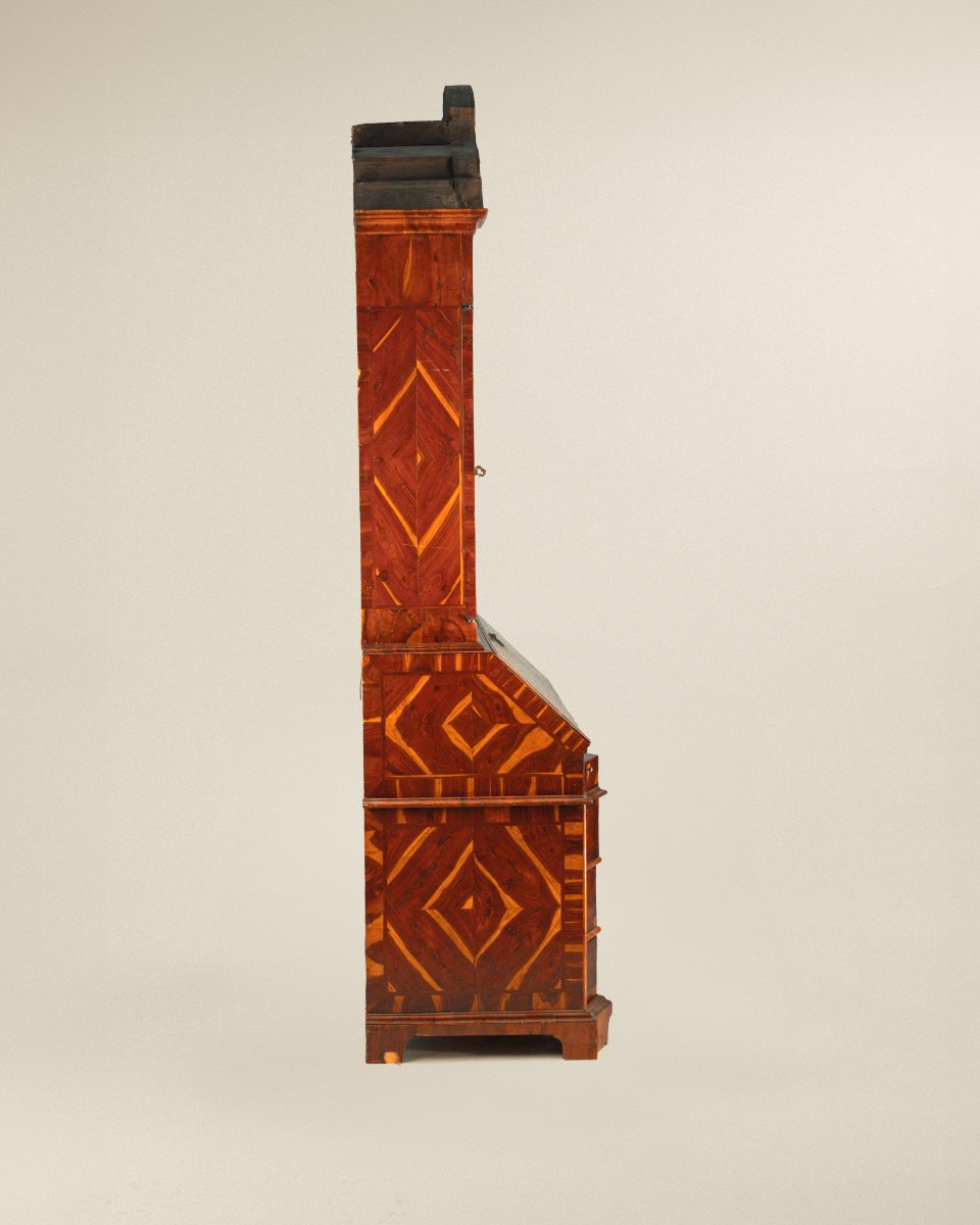 Commode pliante avec ascenseur en placage de caroube, Vénétie du XVIIIe siècle-photo-3