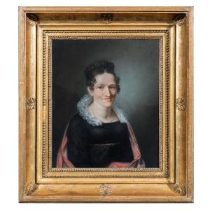 Painter From The Early 19th Century "portrait Of A Gentlewoman"