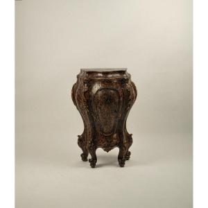 Lacquered Wood Bedside Table Venice Mid-18th Century