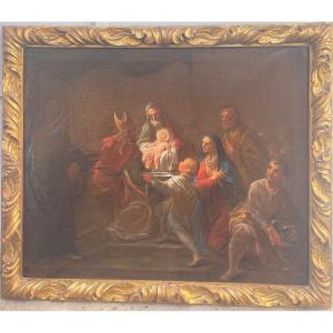Second Half Of The 17th Century Venetian Painter  Circumcision Of Jesus