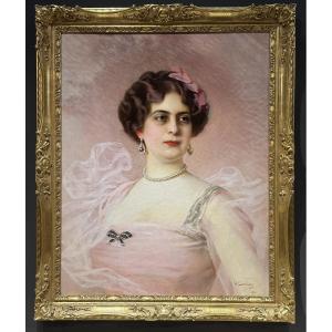 Vittorio Matteo Corcos "Portrait de la princesse Maria Pavlovna Demidoff", 1911