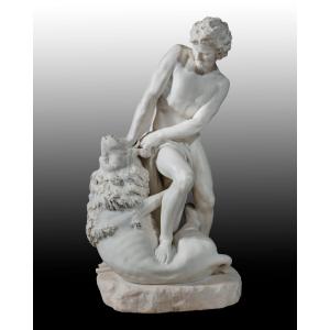 Carlo Romano, "Samson mutilant le lion"