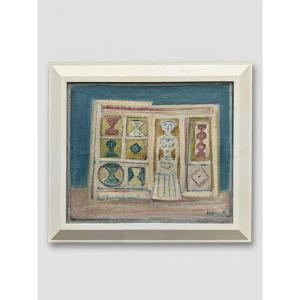 Massimo Campigli  "villa Sul Mare", 1965