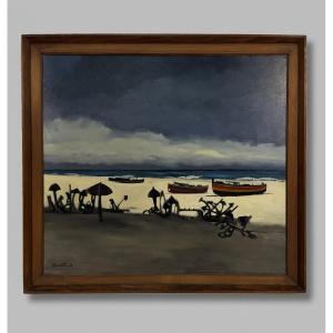 Pugliese Enotrio, Marina avec ancres, 1964
