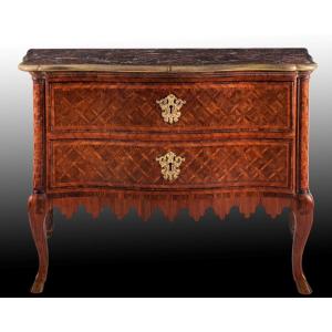 Chest Of Drawers With Marquetry In Various Woods, Rome, Third Quarter Of The 18th Century