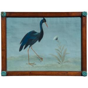 Painter Of The Late 18th/early 19th Century (in The Style Of The Raineri Family) "american Blue Heron"