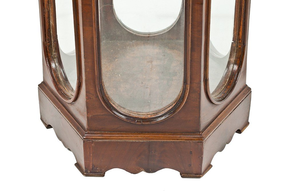 Pair Of Octagonal Display Cabinets-photo-3