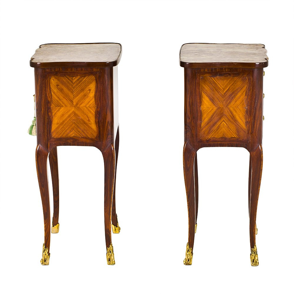 Paire De Chevets Centraux Louis XV Gênes-photo-1