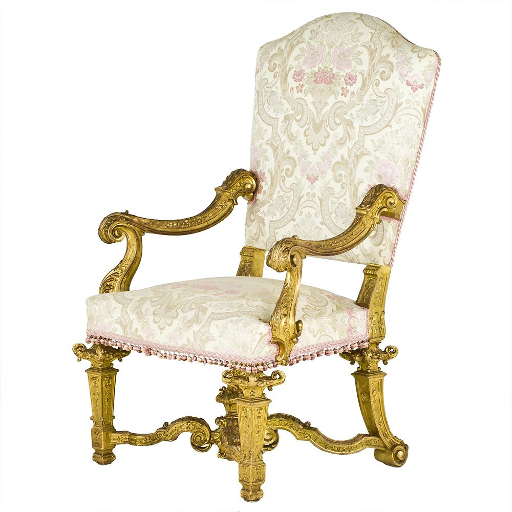 Fauteuil Piémontais Transition Louis XV - Louis XVI-photo-3