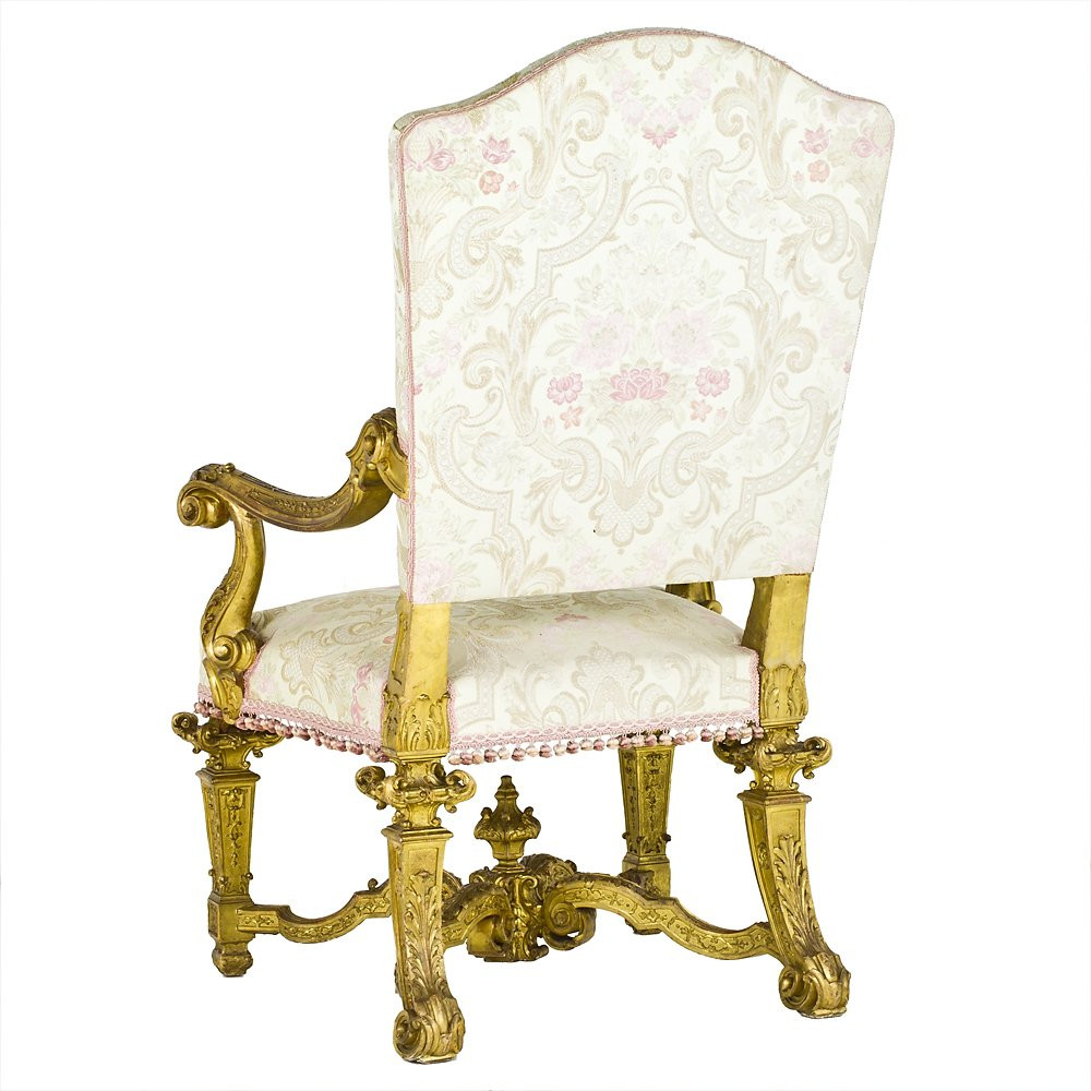 Fauteuil Piémontais Transition Louis XV - Louis XVI-photo-1