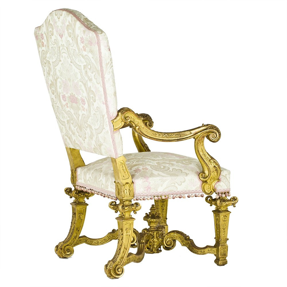 Fauteuil Piémontais Transition Louis XV - Louis XVI-photo-2