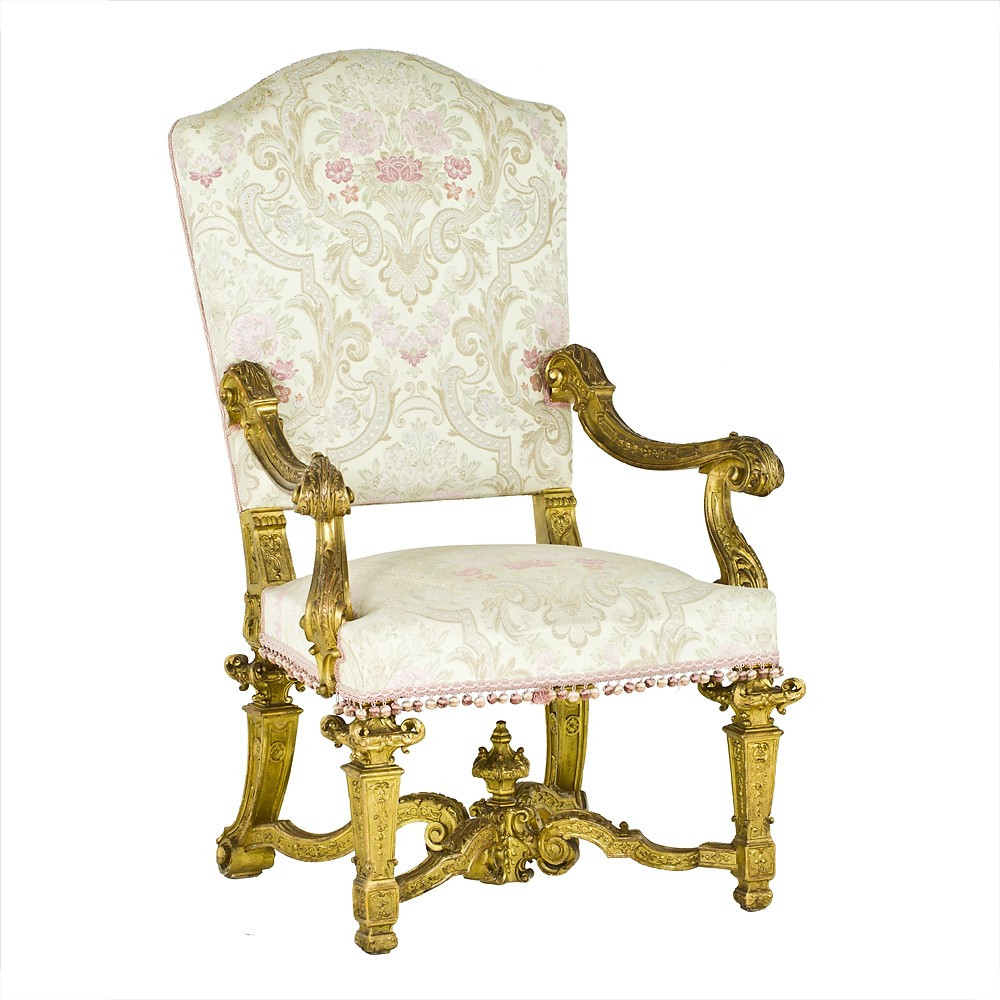 Fauteuil Piémontais Transition Louis XV - Louis XVI