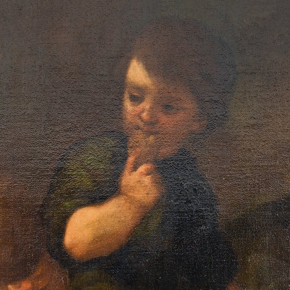 Tableau représentant « Allégorie de la Charité » de Giuseppe Nuvolone-photo-3