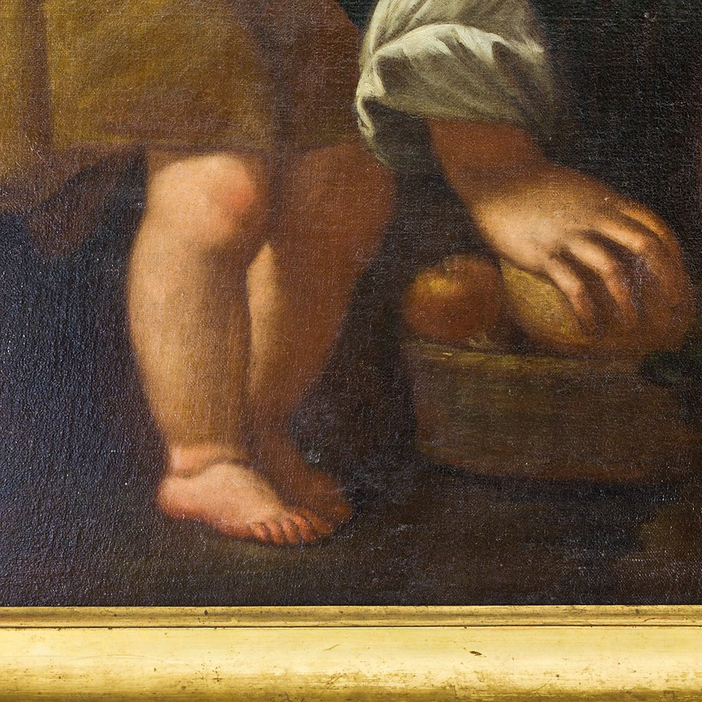 Tableau représentant « Allégorie de la Charité » de Giuseppe Nuvolone-photo-2