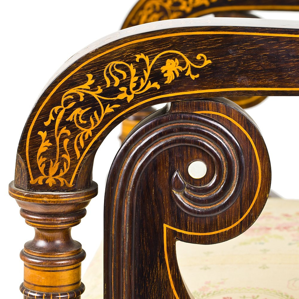 Ensemble de quatre fauteuils-photo-3