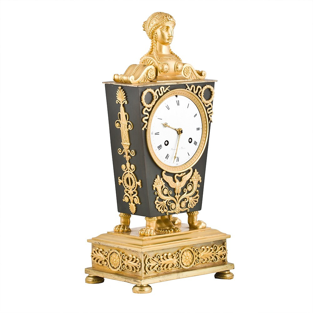 Empire Clock, Dial Signed "jearmin à Paris"