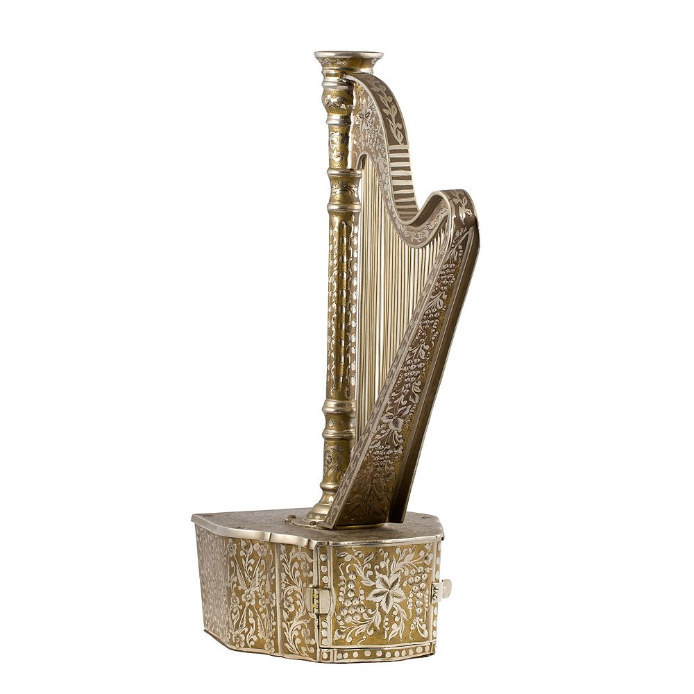 Harp-shaped Music Box-photo-3