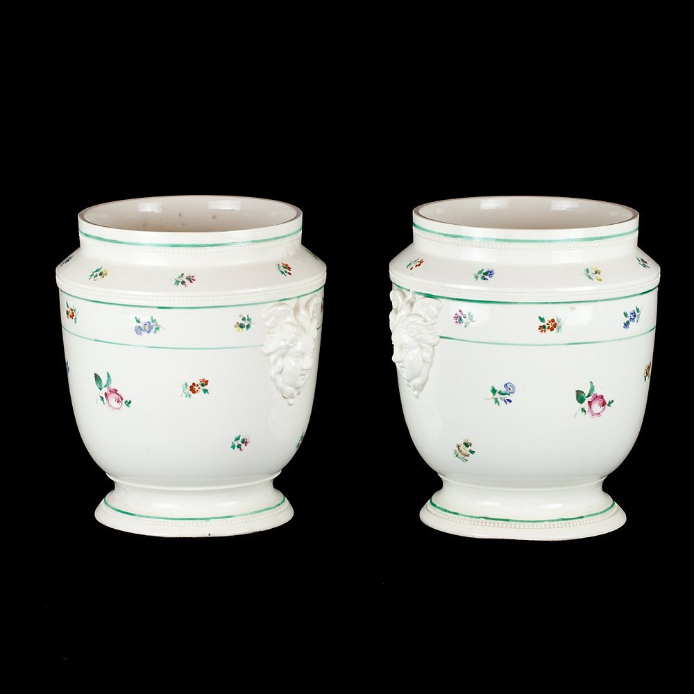 Paire de vases napolitains en faïence-photo-3