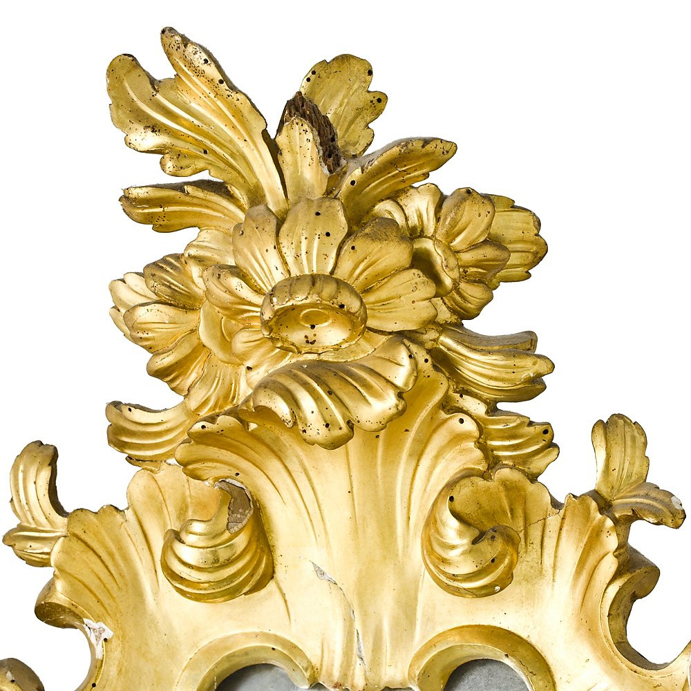 Console Louis XV avec miroir-photo-5