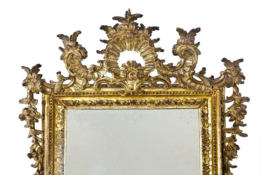 Paire de miroirs Louis XV de Naples-photo-3