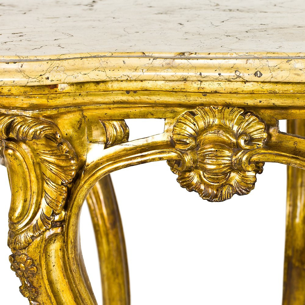 Paire de consoles Louis XV de Naples-photo-1