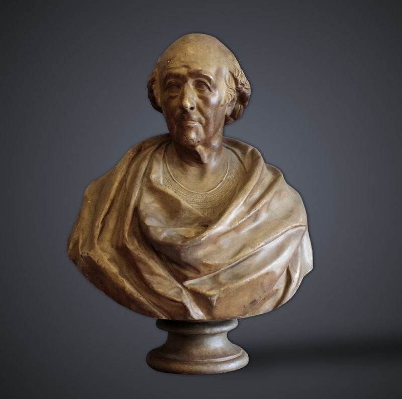 Sculpture Depicting The Bust Of A Man