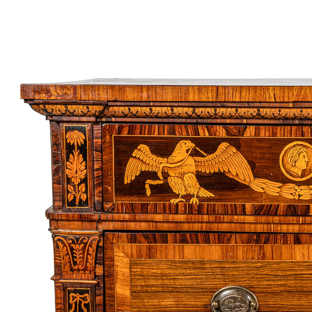 Extremely Rare Lombard Chest Of Drawers-photo-4