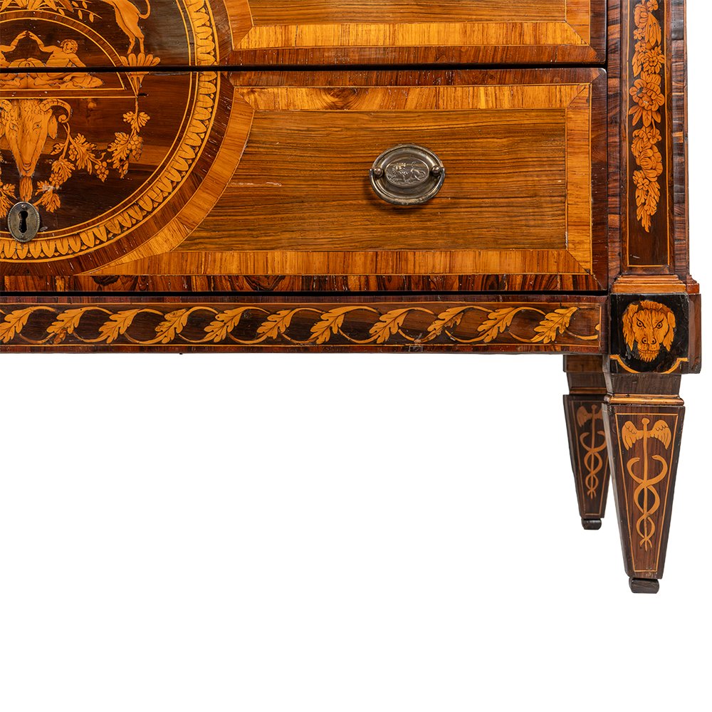 Extremely Rare Lombard Chest Of Drawers-photo-5