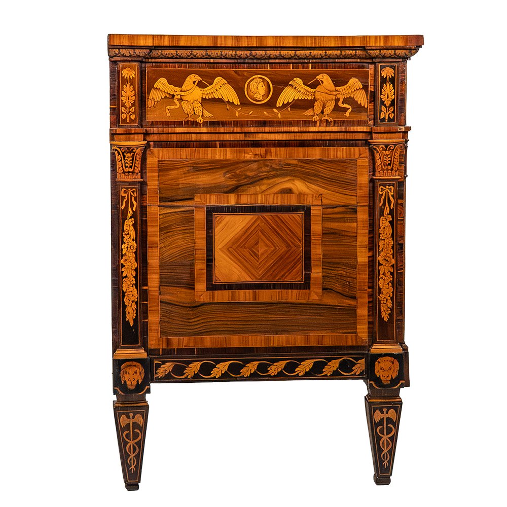 Extremely Rare Lombard Chest Of Drawers-photo-6