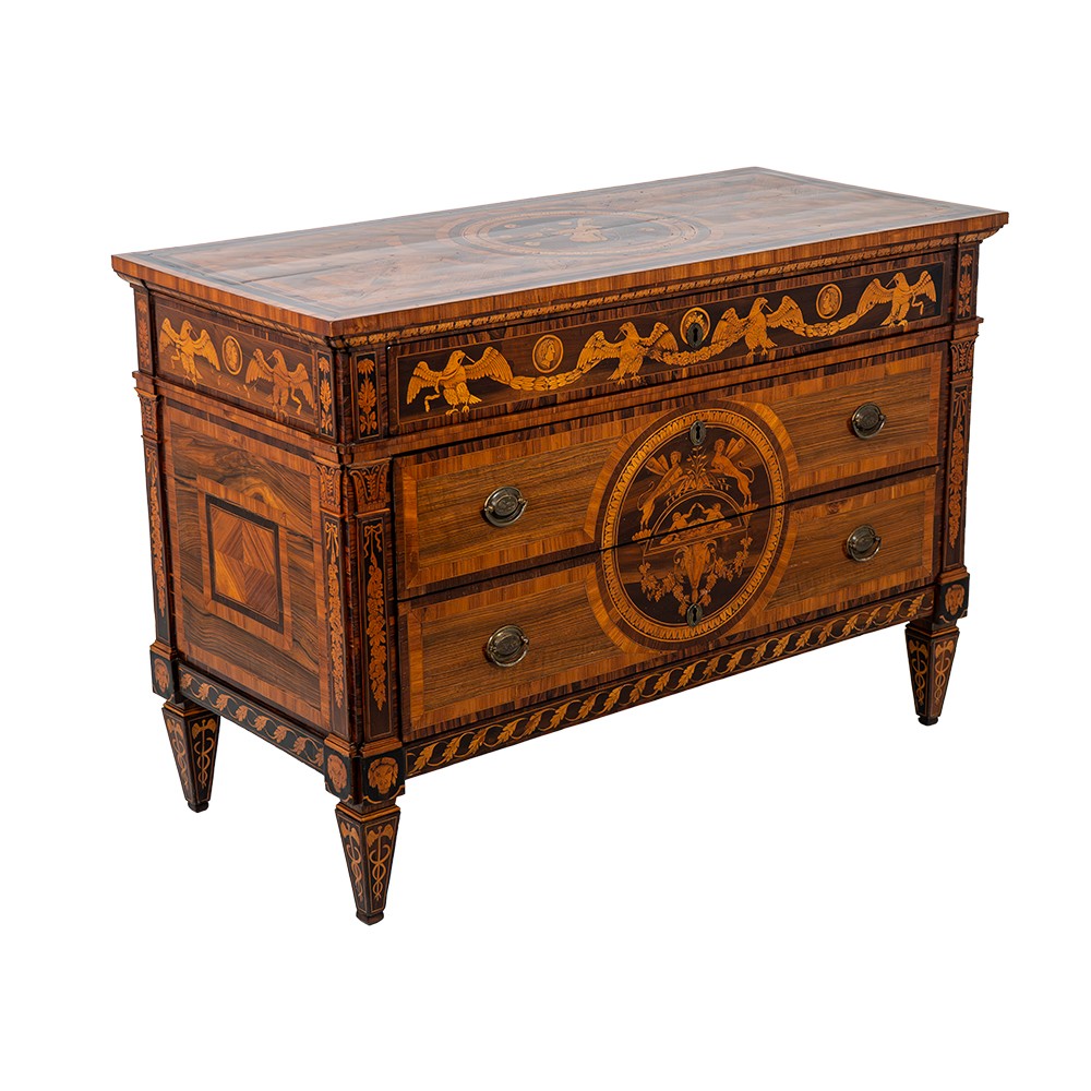 Extremely Rare Lombard Chest Of Drawers