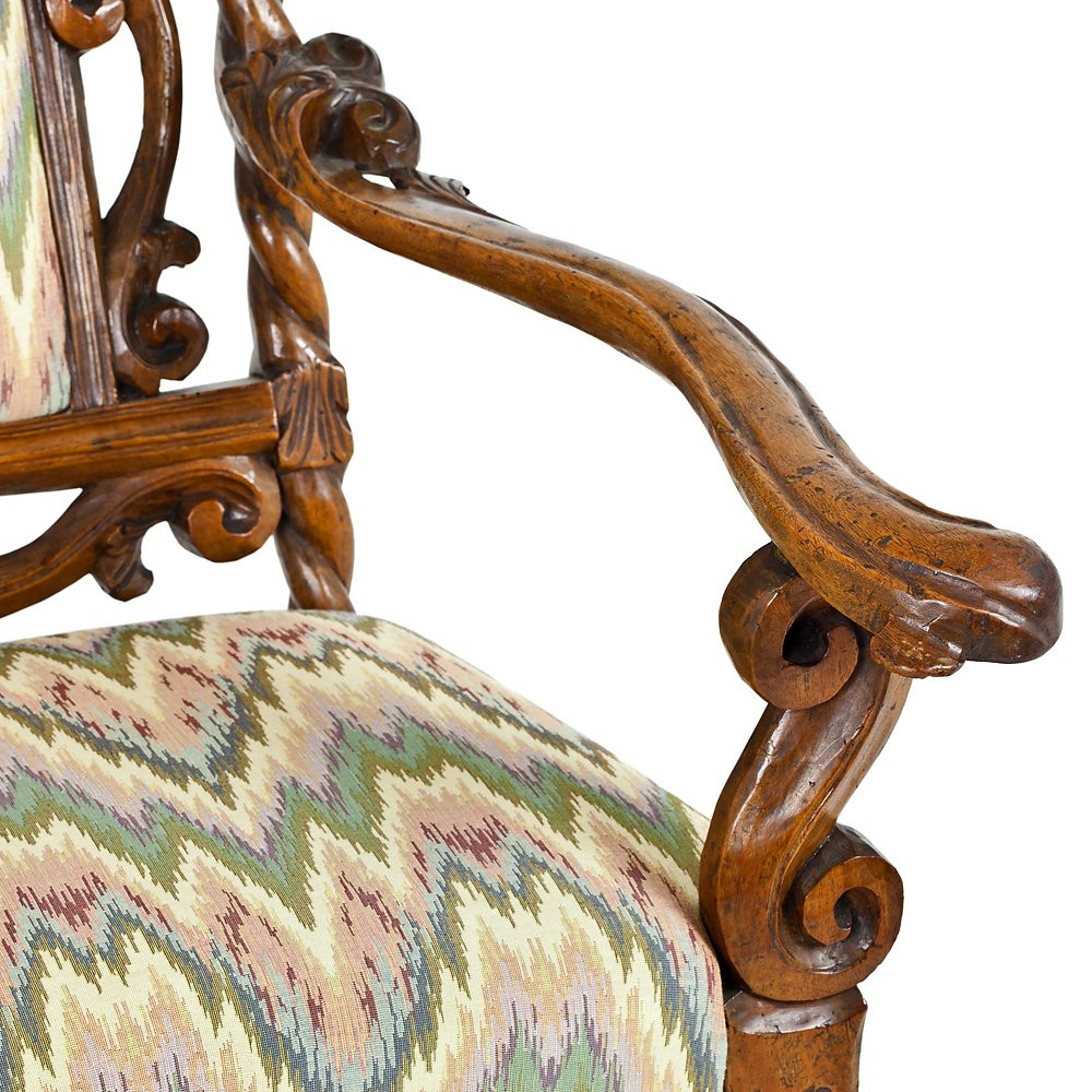 Paire de fauteuils Louis XIII-photo-4