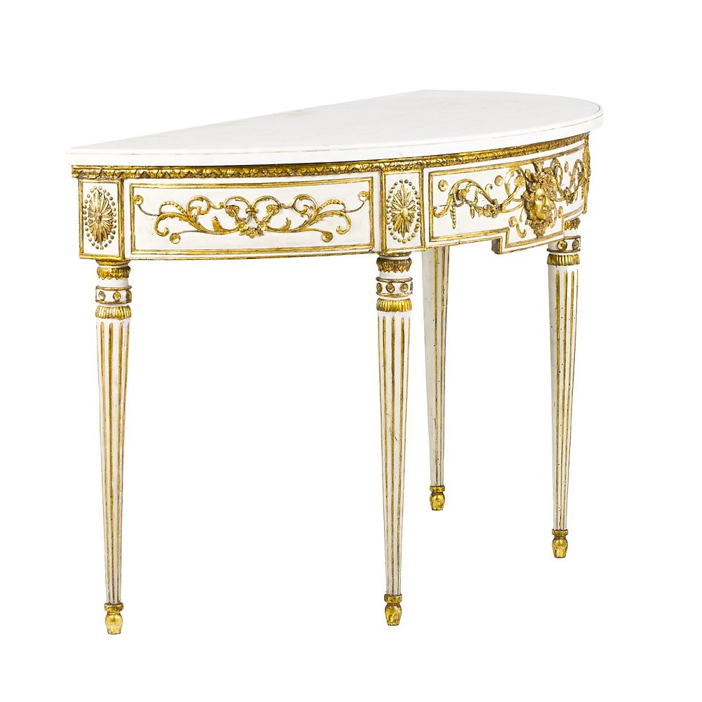 Console demi-lune Louis XVI-photo-2