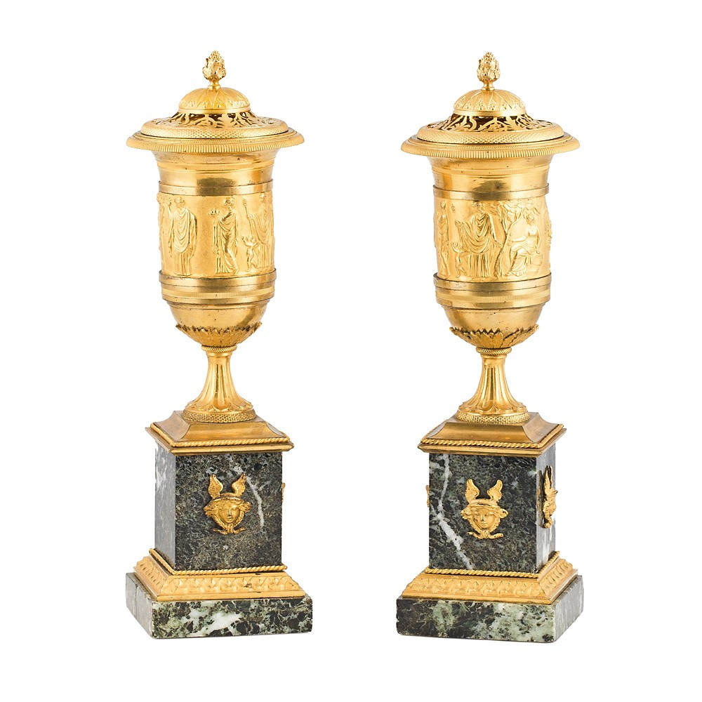 Paire de brûleurs d'encens