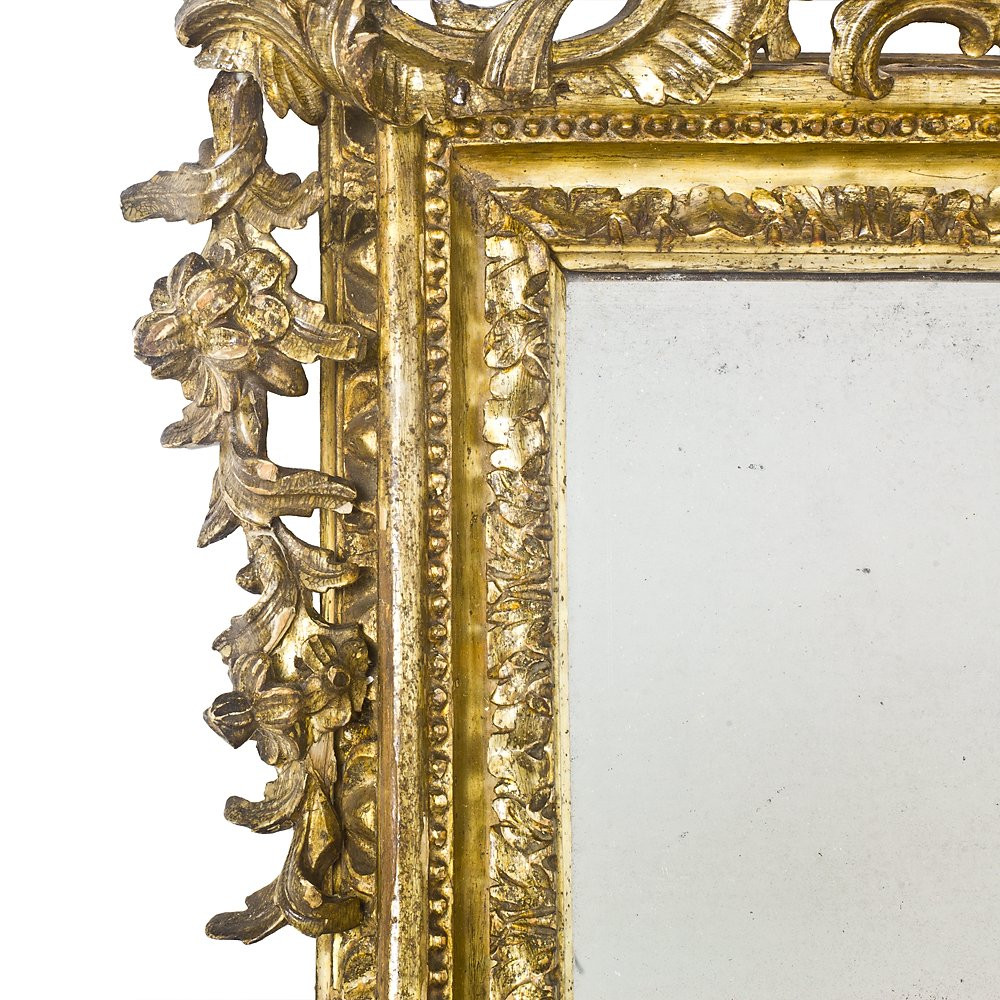 Paire de miroirs Louis XV de Naples-photo-1