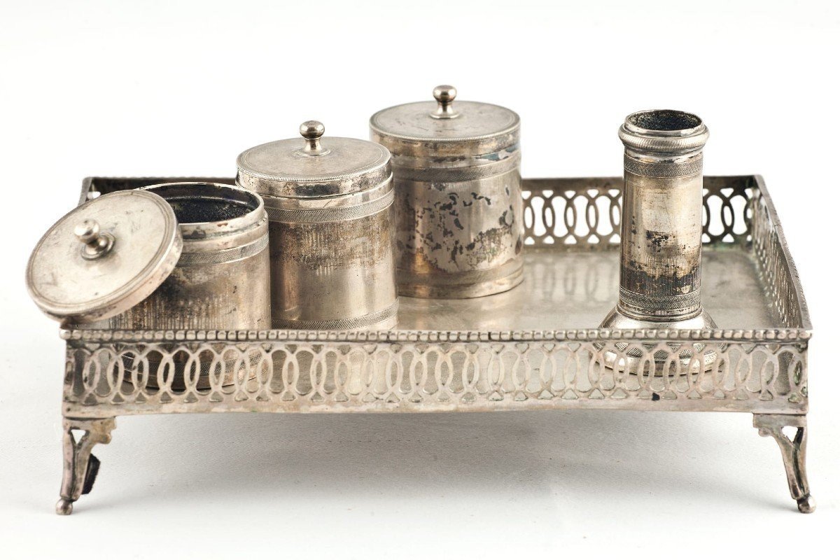 Neapolitan Silver Inkwell-photo-3