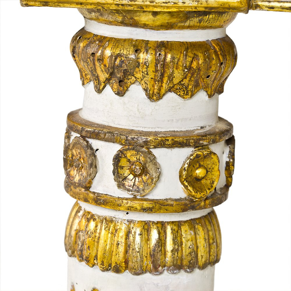 Louis XVI Half-moon Console Table-photo-5