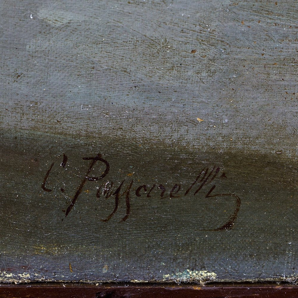 Paire de tableaux représentant des scènes de cour-photo-5