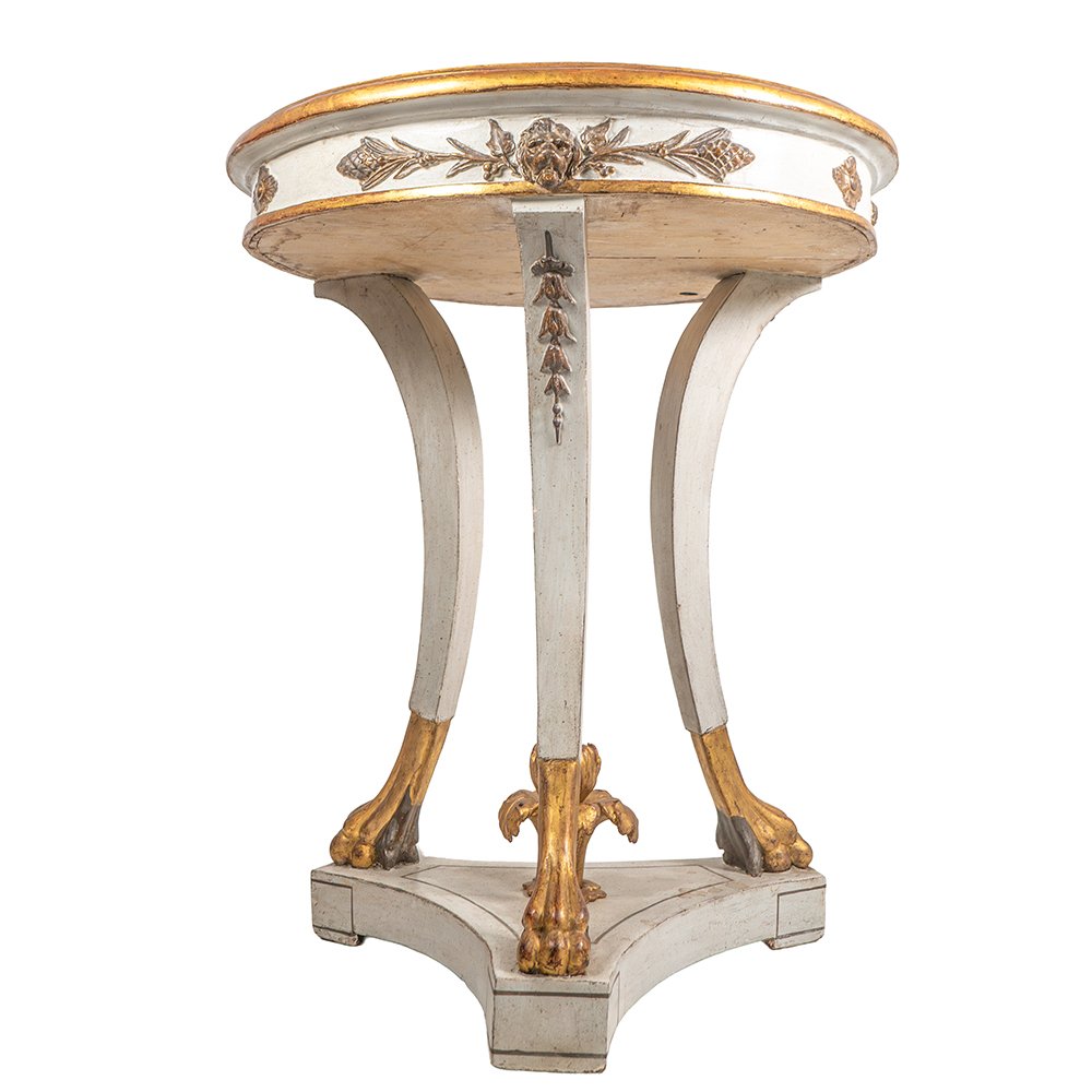 Table basse napolitaine - Plateau en ardoise peinte-photo-6