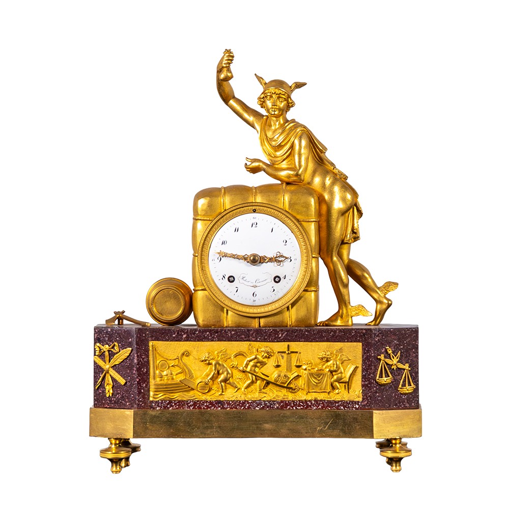 Clock Depicting Mercury - Le Courvoisier