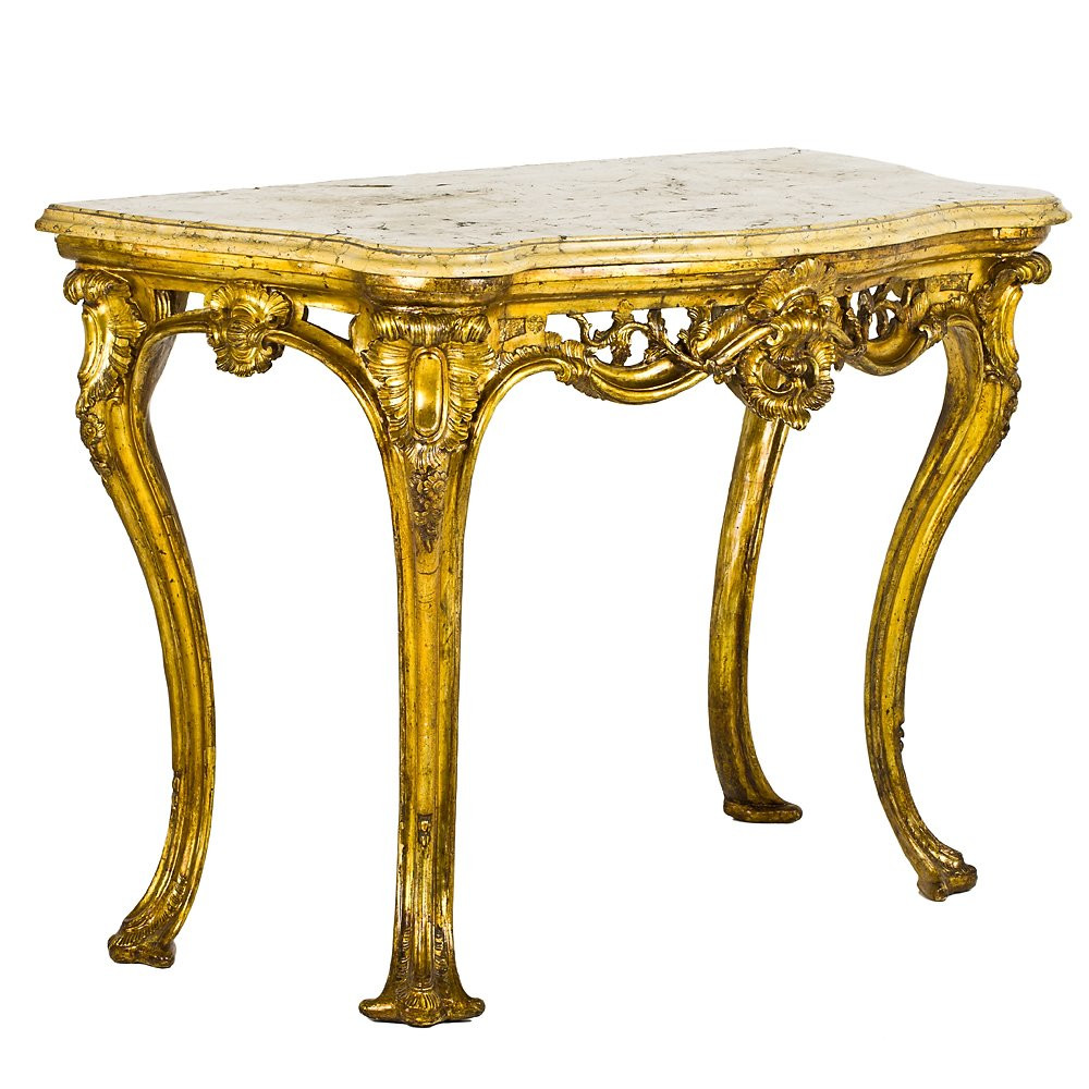 Paire de consoles Louis XV de Naples-photo-2