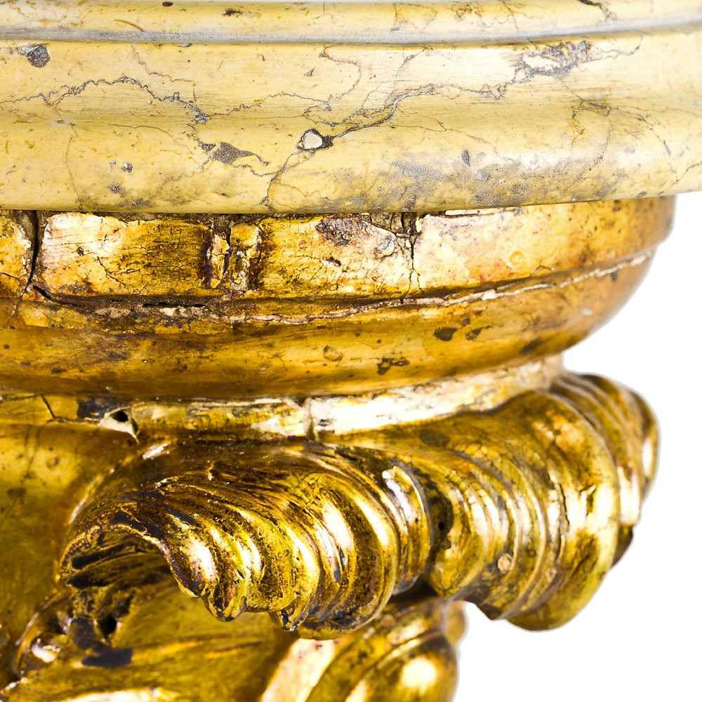 Paire de consoles Louis XV de Naples-photo-5