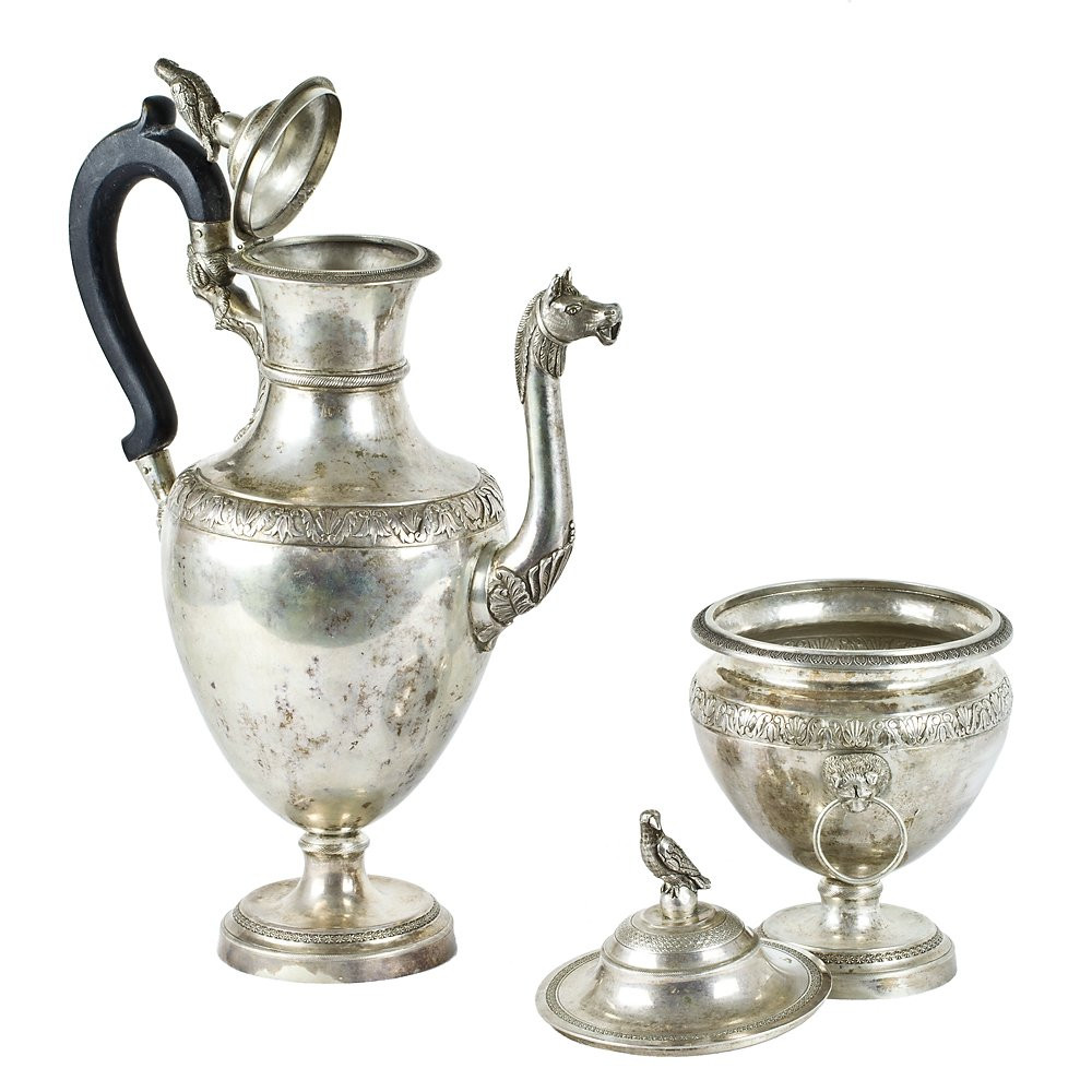 Coffee Pot And Sugar Bowl Set-photo-2