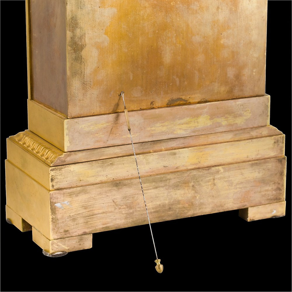 Pendule de fenêtre de secours ornée d'une plaque en porcelaine peinte représentant la duchesse -photo-3