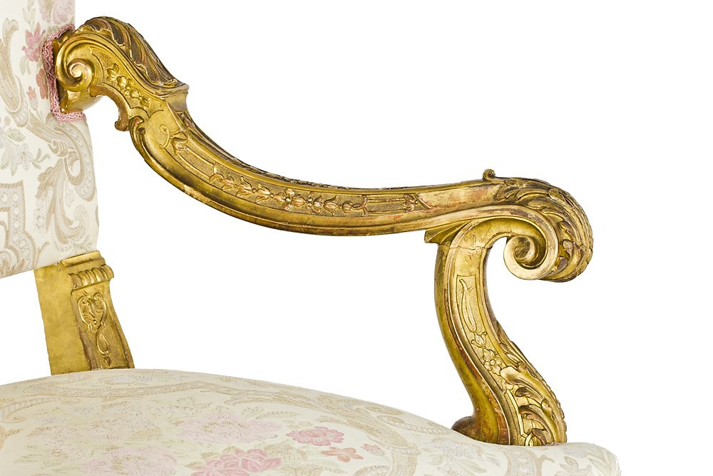 Piedmontese Transition Louis XV - Louis XVI Armchair-photo-3