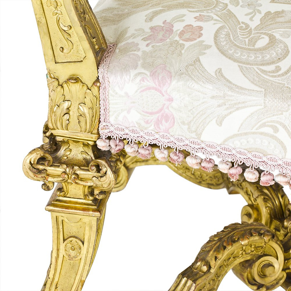 Piedmontese Transition Louis XV - Louis XVI Armchair-photo-5