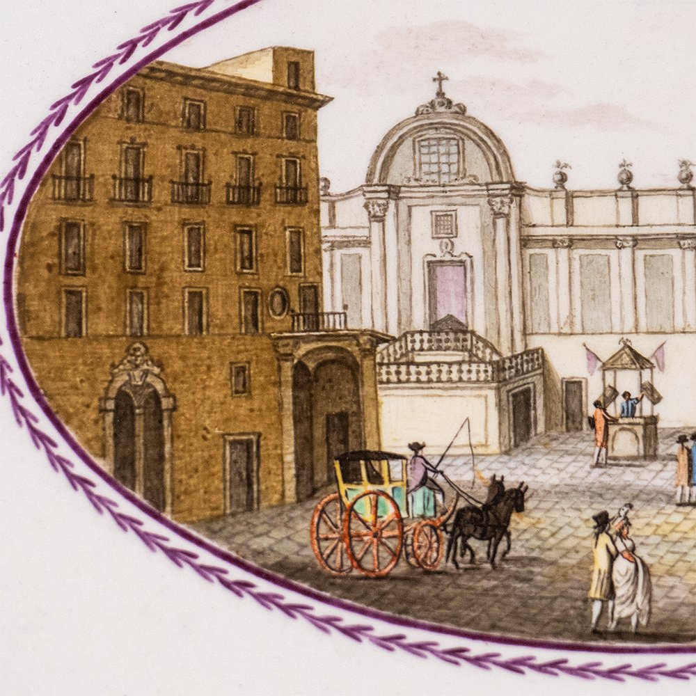 Plateau en faïence napolitaine « Del Vecchio »-photo-4